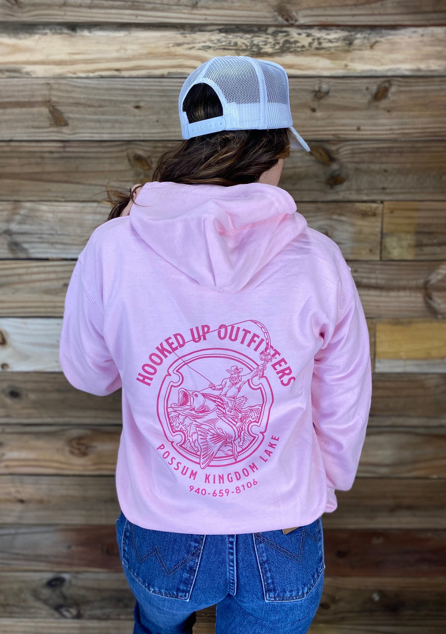 HookedUp Outfitters Hoodie Pink