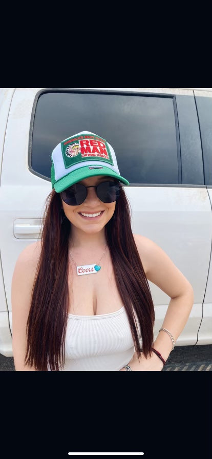 Red Man Patch Hat