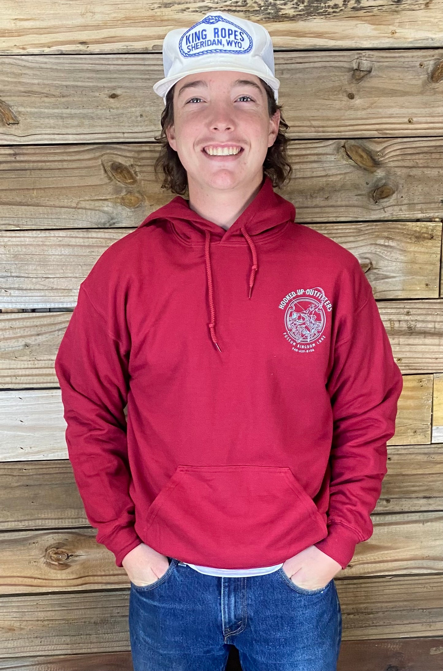 HookedUp Outfitters Hoodie Cardinal Red