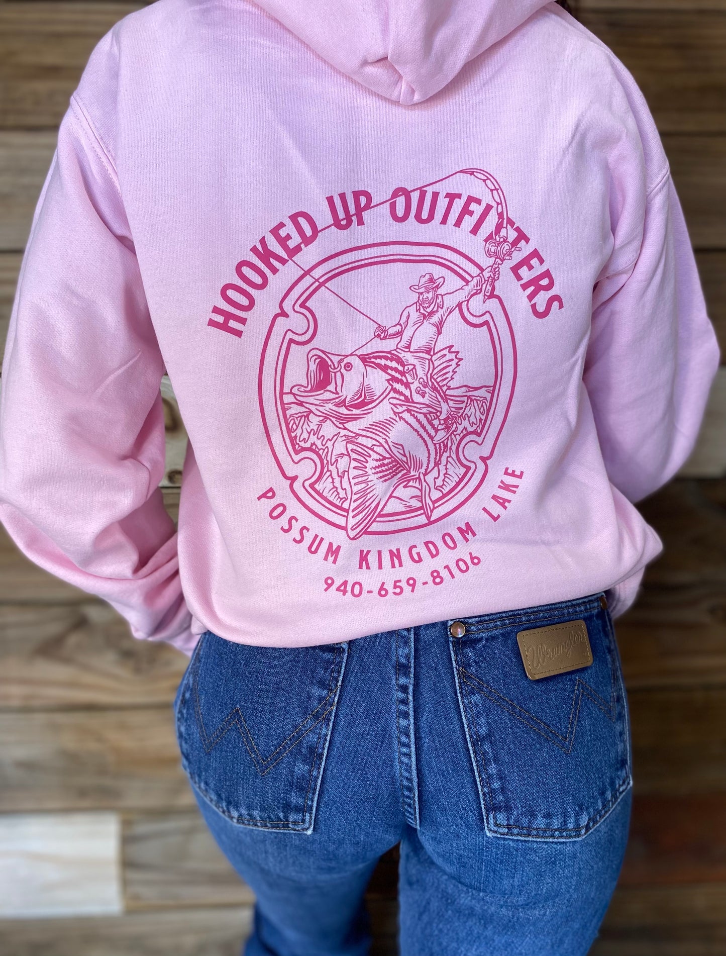 HookedUp Outfitters Hoodie Pink