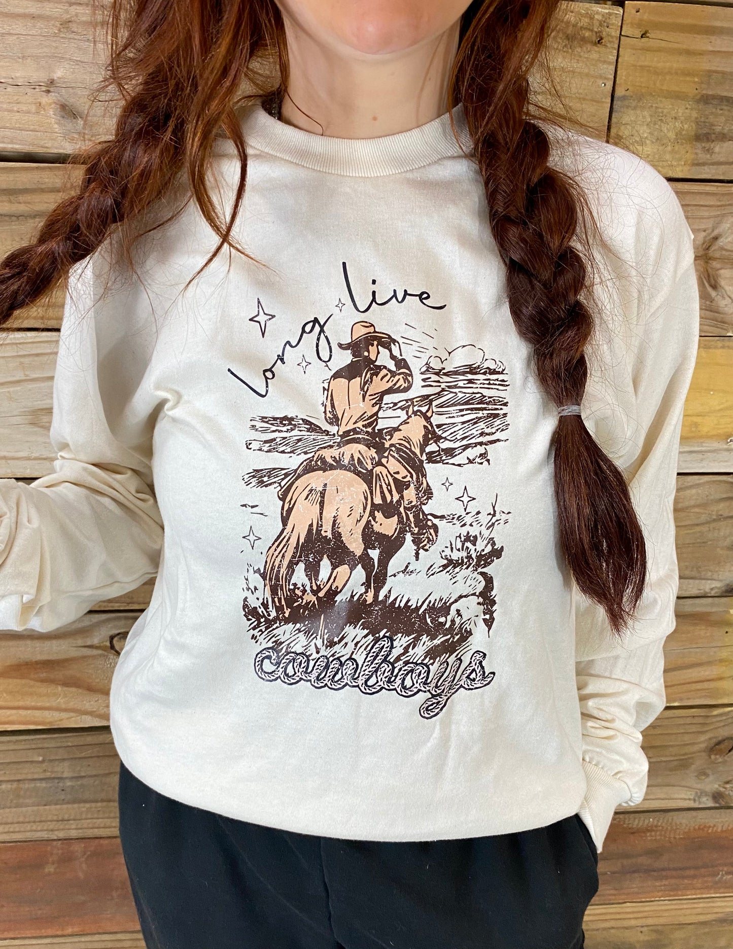 Long Live Cowboys T-Shirt Sand Color