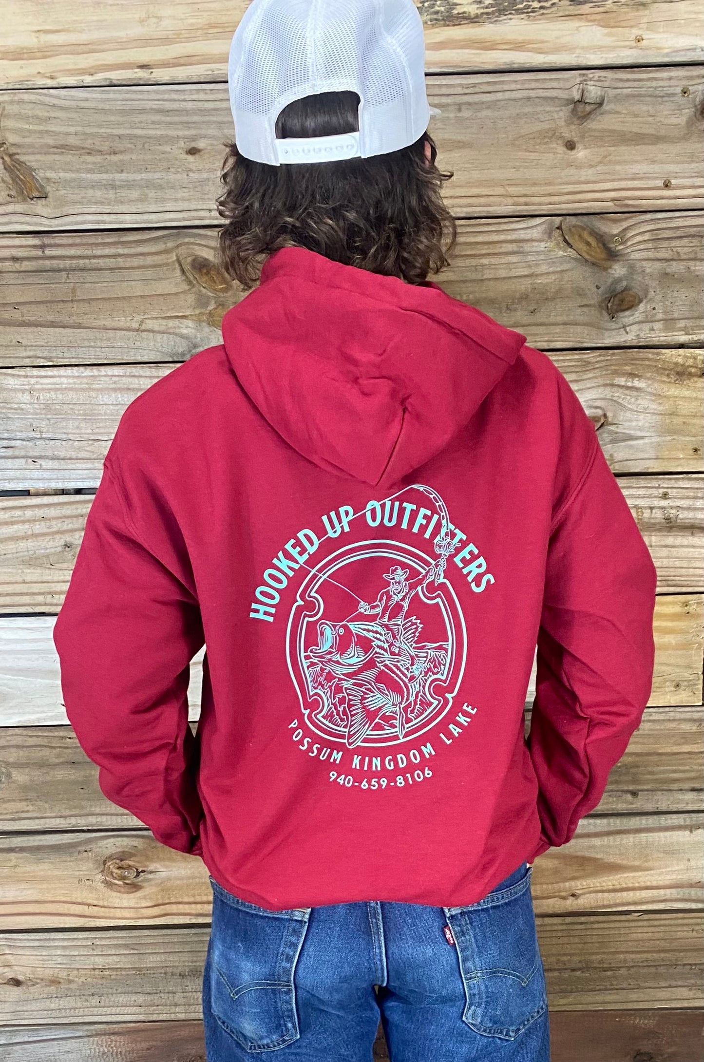 HookedUp Outfitters Hoodie Cardinal Red