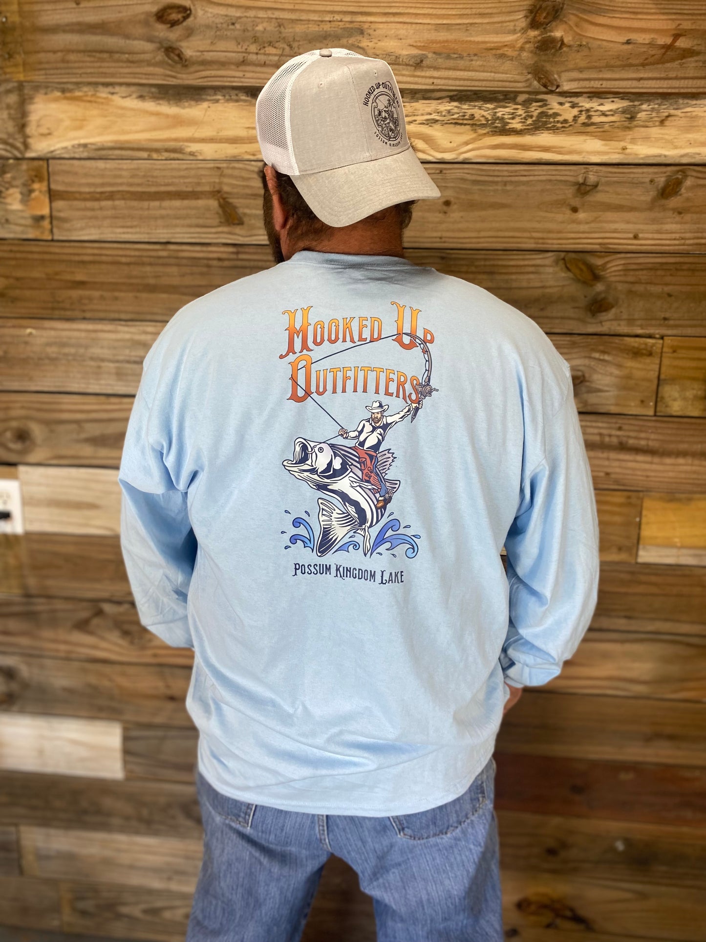 HookedUp Outfitters T-Shirt Light Blue