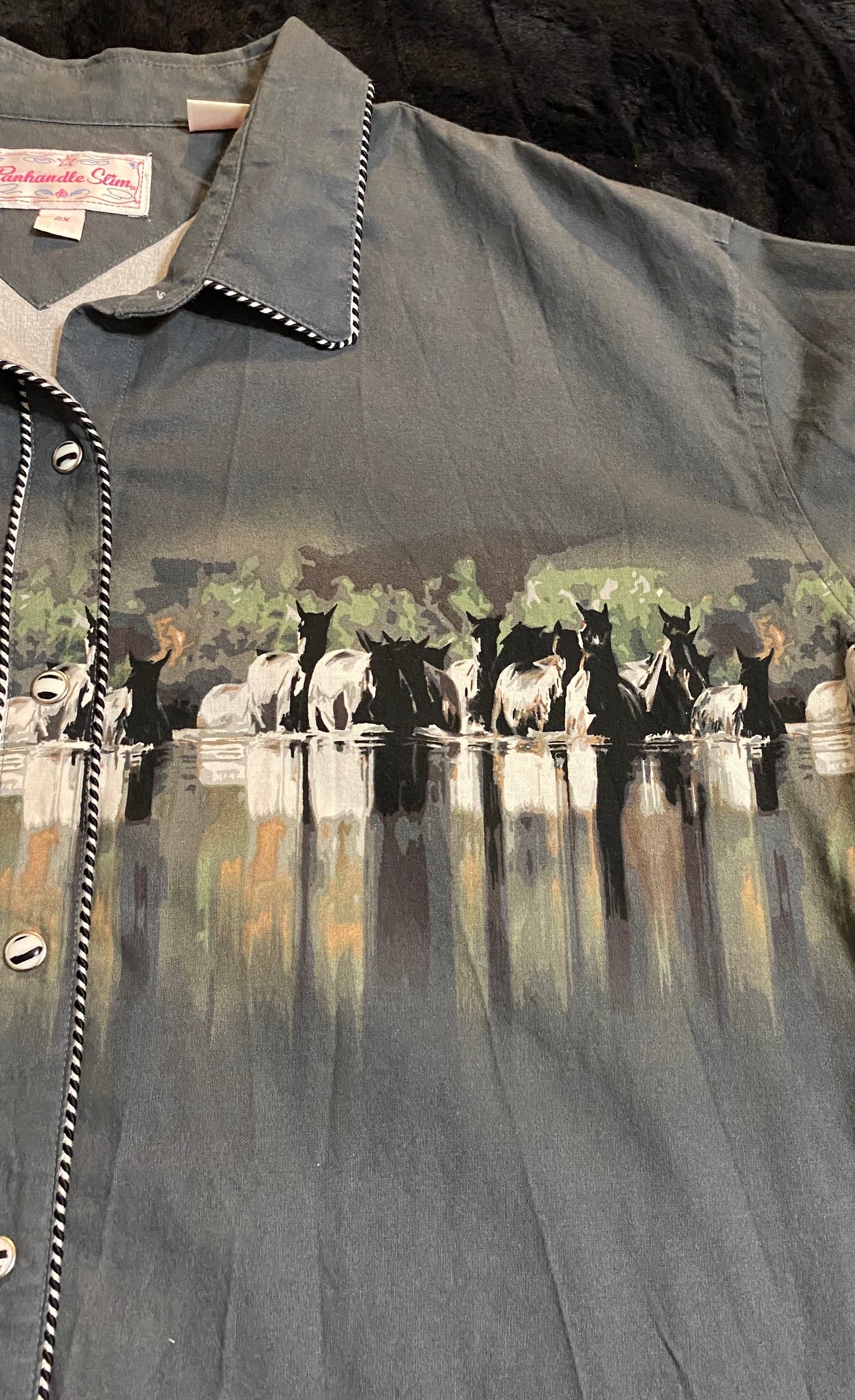Silver Stallion Snaps (Womens 2XL)