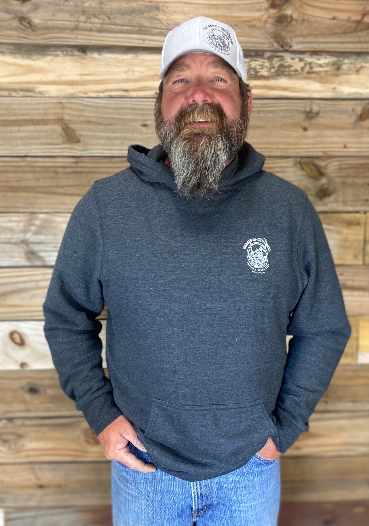 HookedUp Outfitters Hoodie Gray
