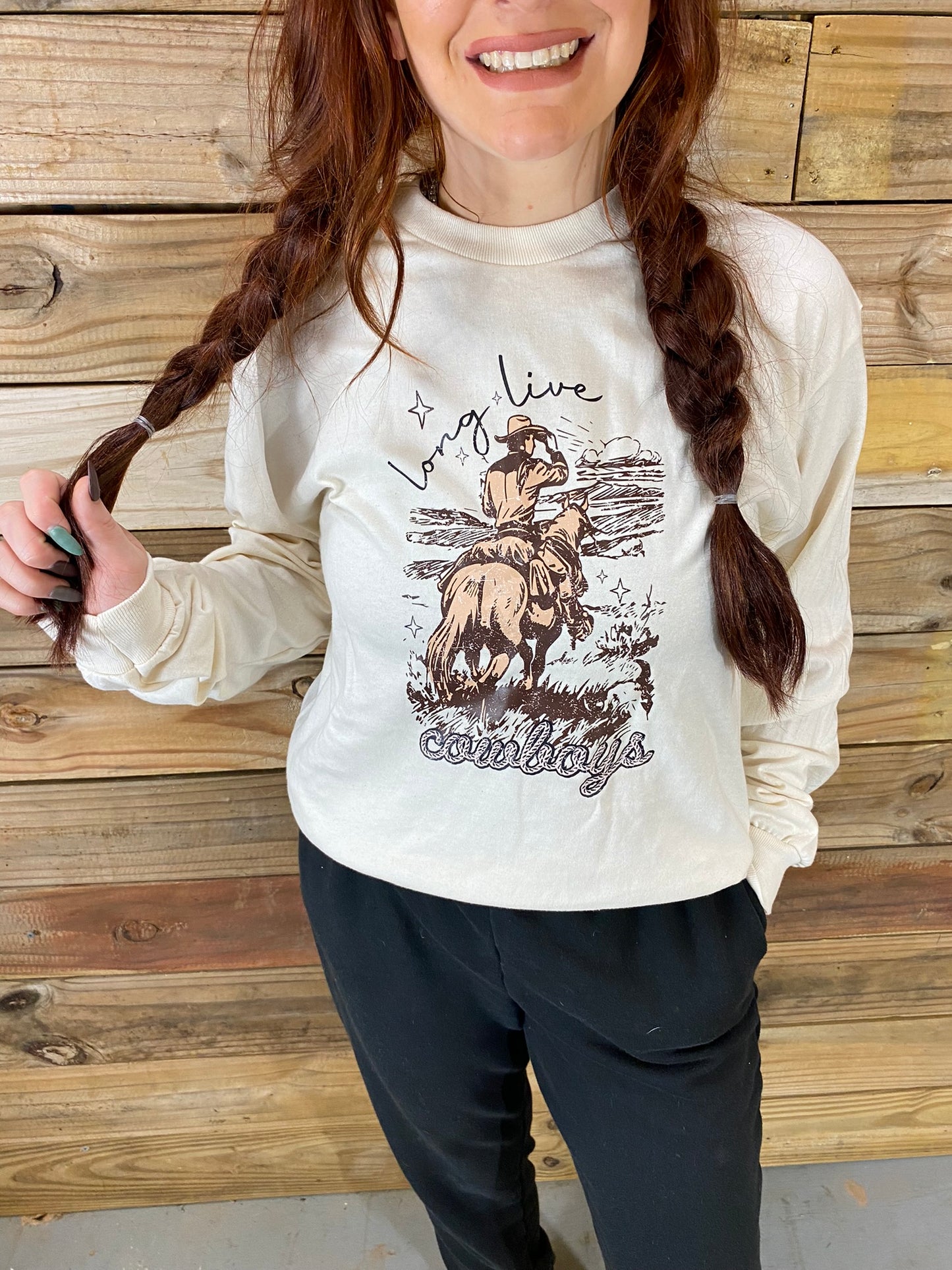 Long Live Cowboys T-Shirt Sand Color