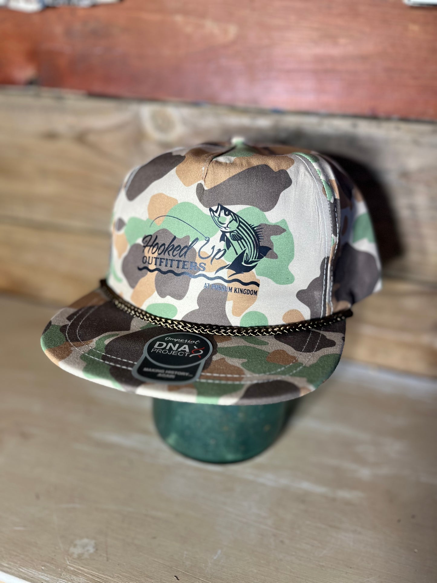 Old School Camo Hooked Up Outfitters Hat