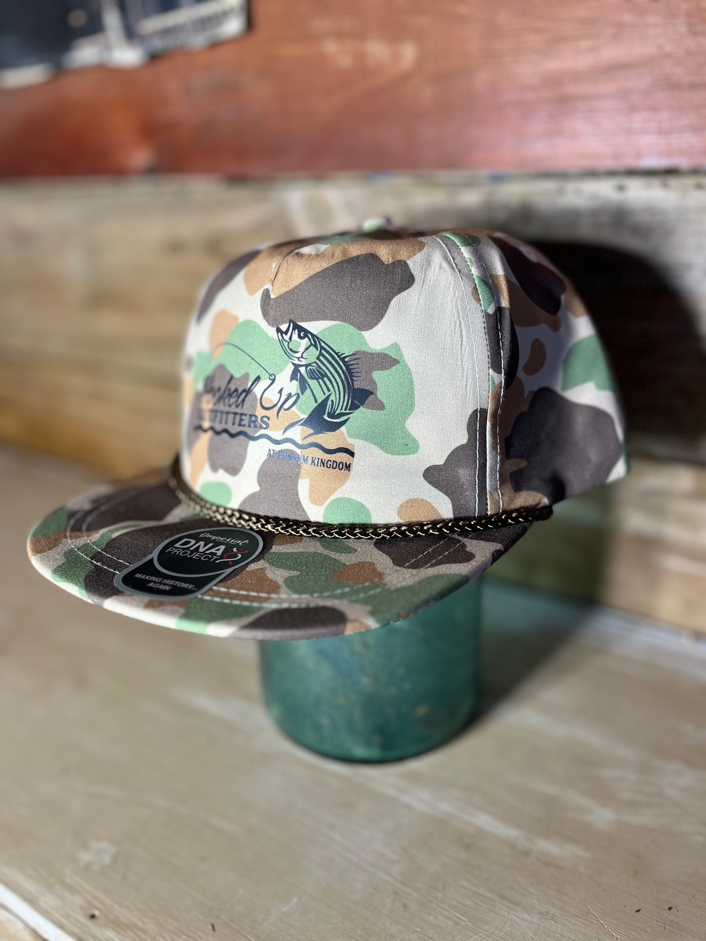 Old School Camo Hooked Up Outfitters Hat