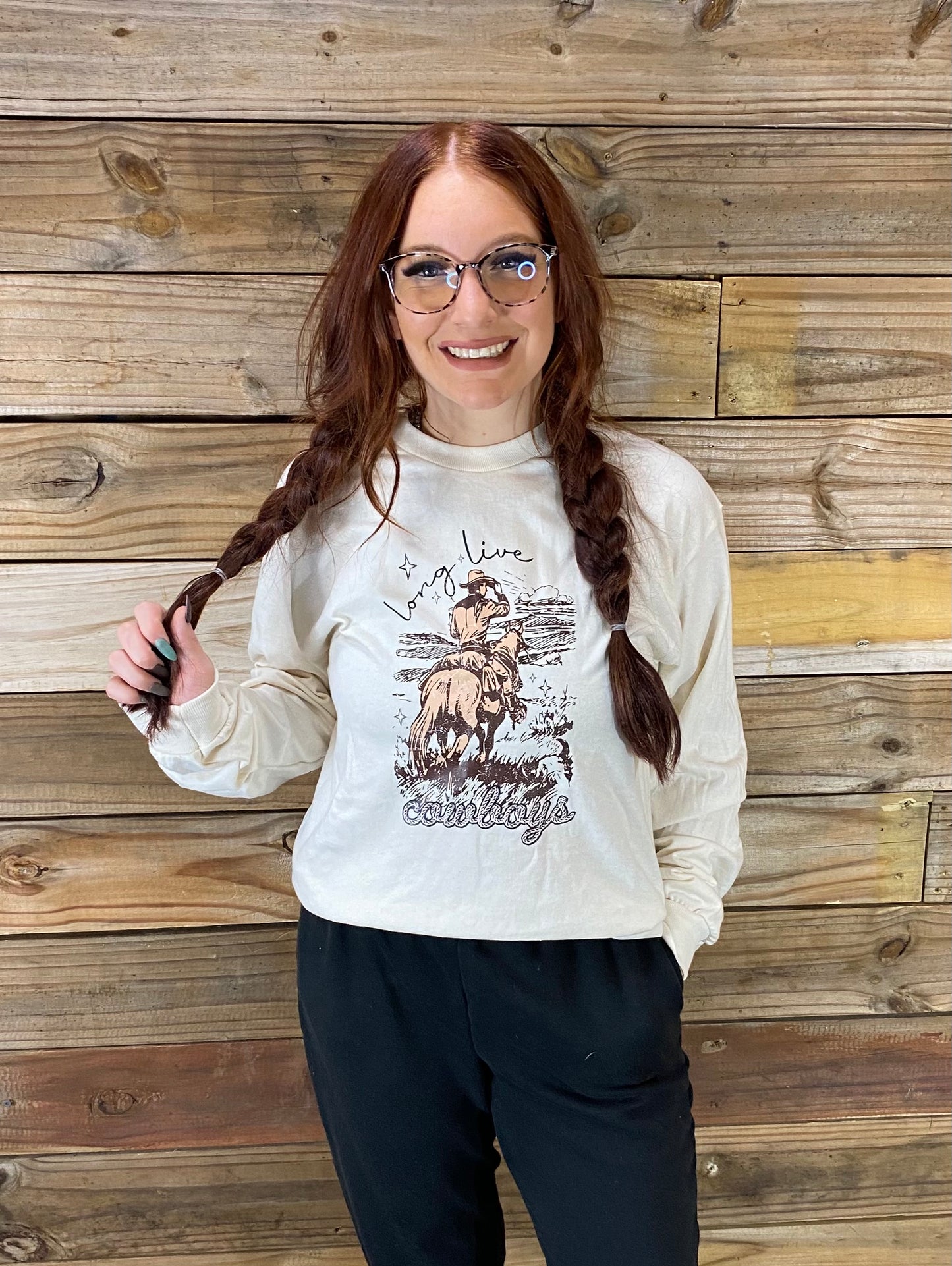 Long Live Cowboys T-Shirt Sand Color