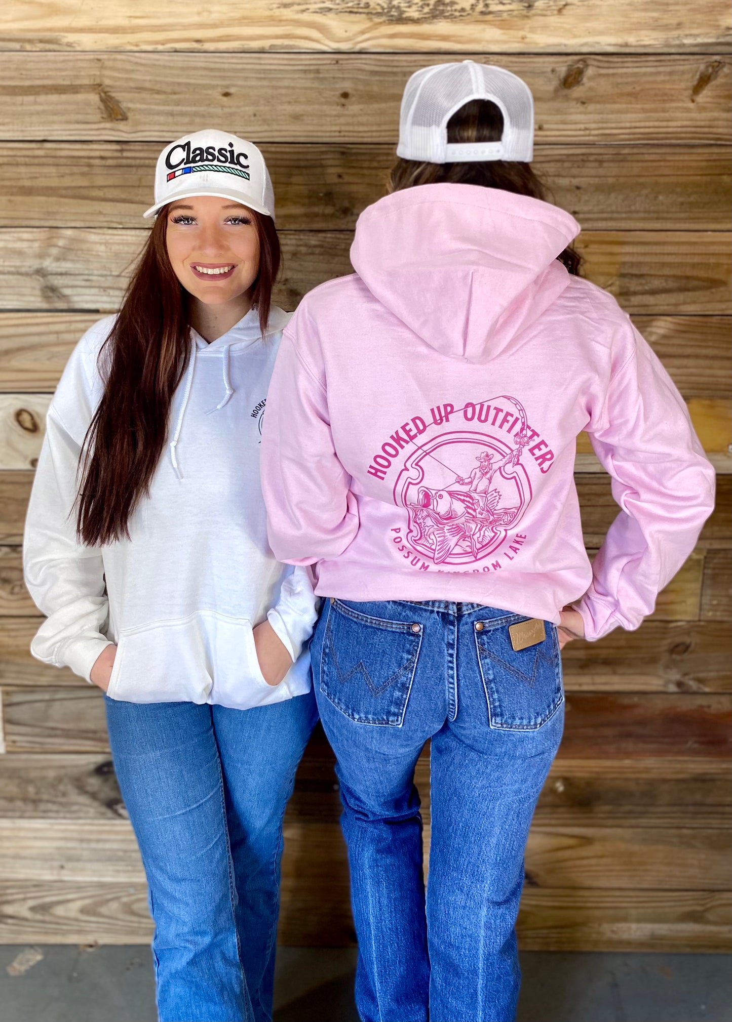 HookedUp Outfitters Hoodie Pink