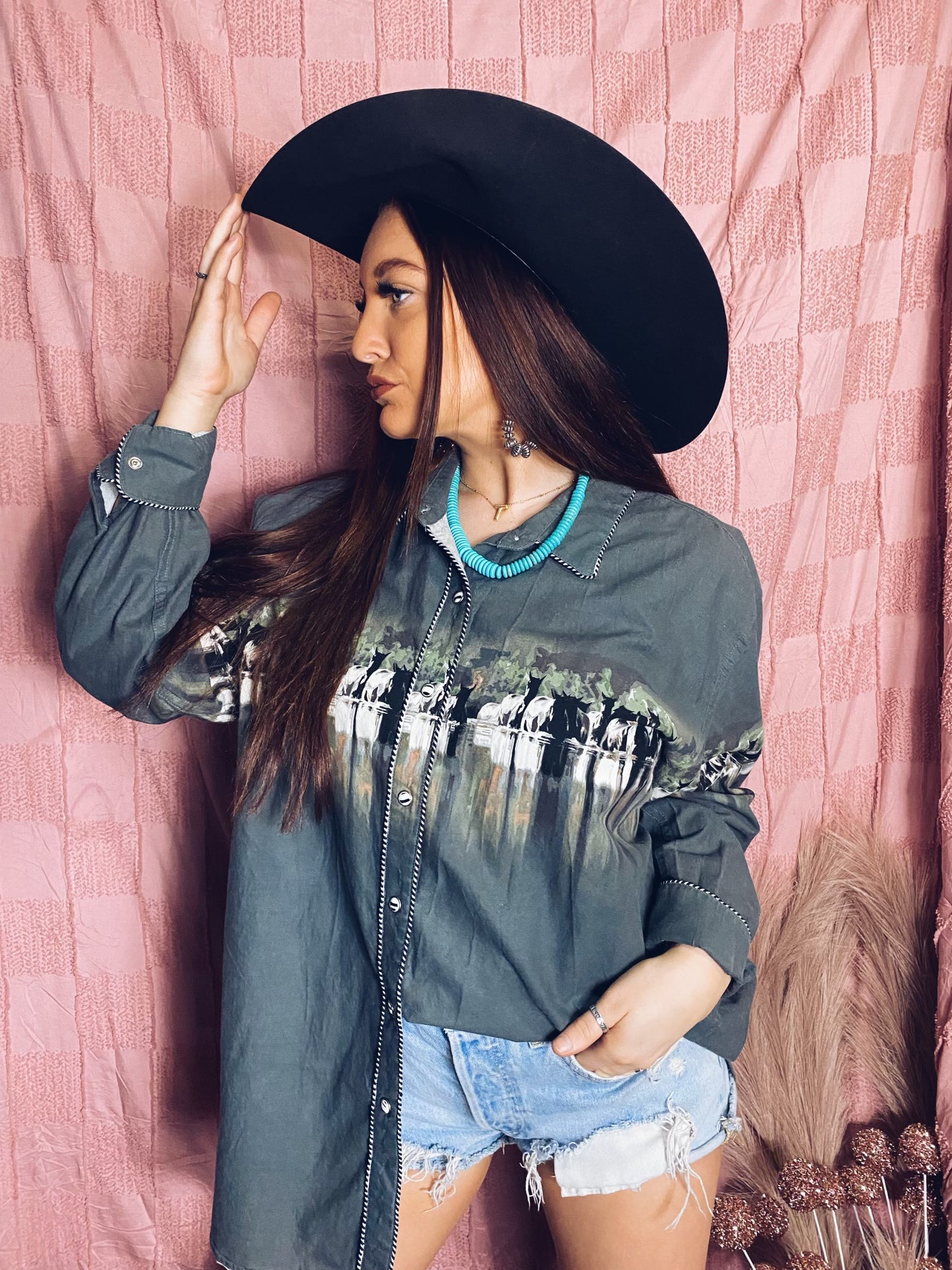 Silver Stallion Snaps (Womens 2XL)