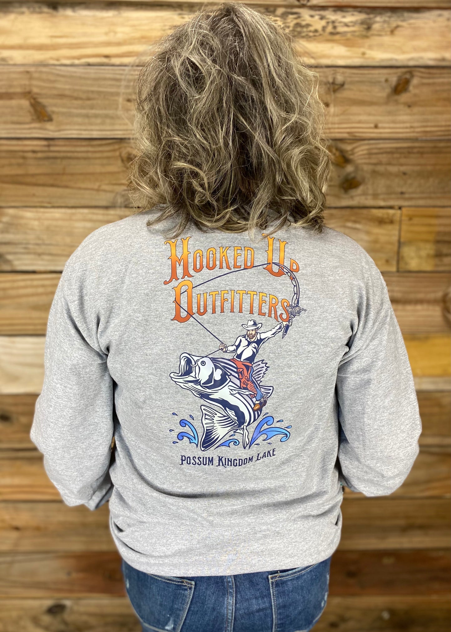 HookedUp Outfitters T-Shirt Gray