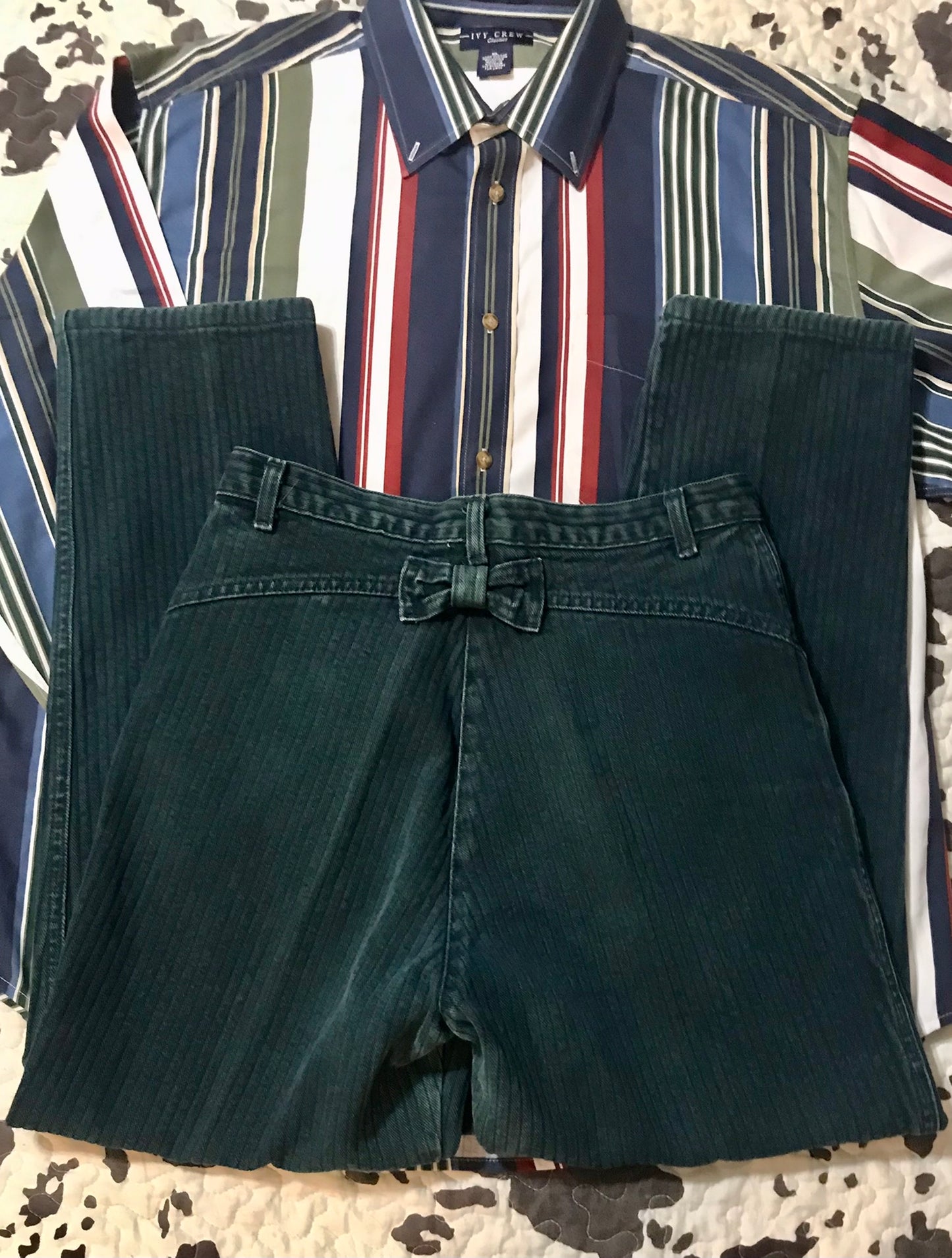 Guadalupe Green Roper Jeans (29.5” Waist)