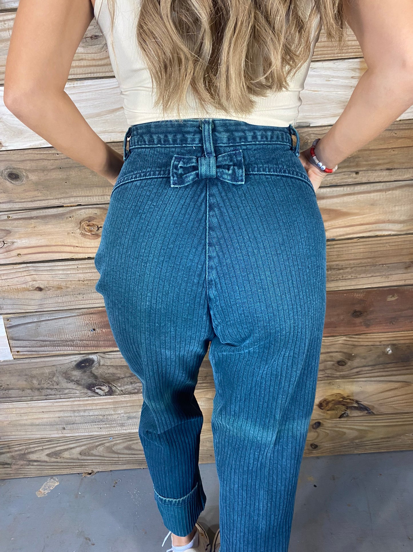 Guadalupe Green Roper Jeans (29.5” Waist)