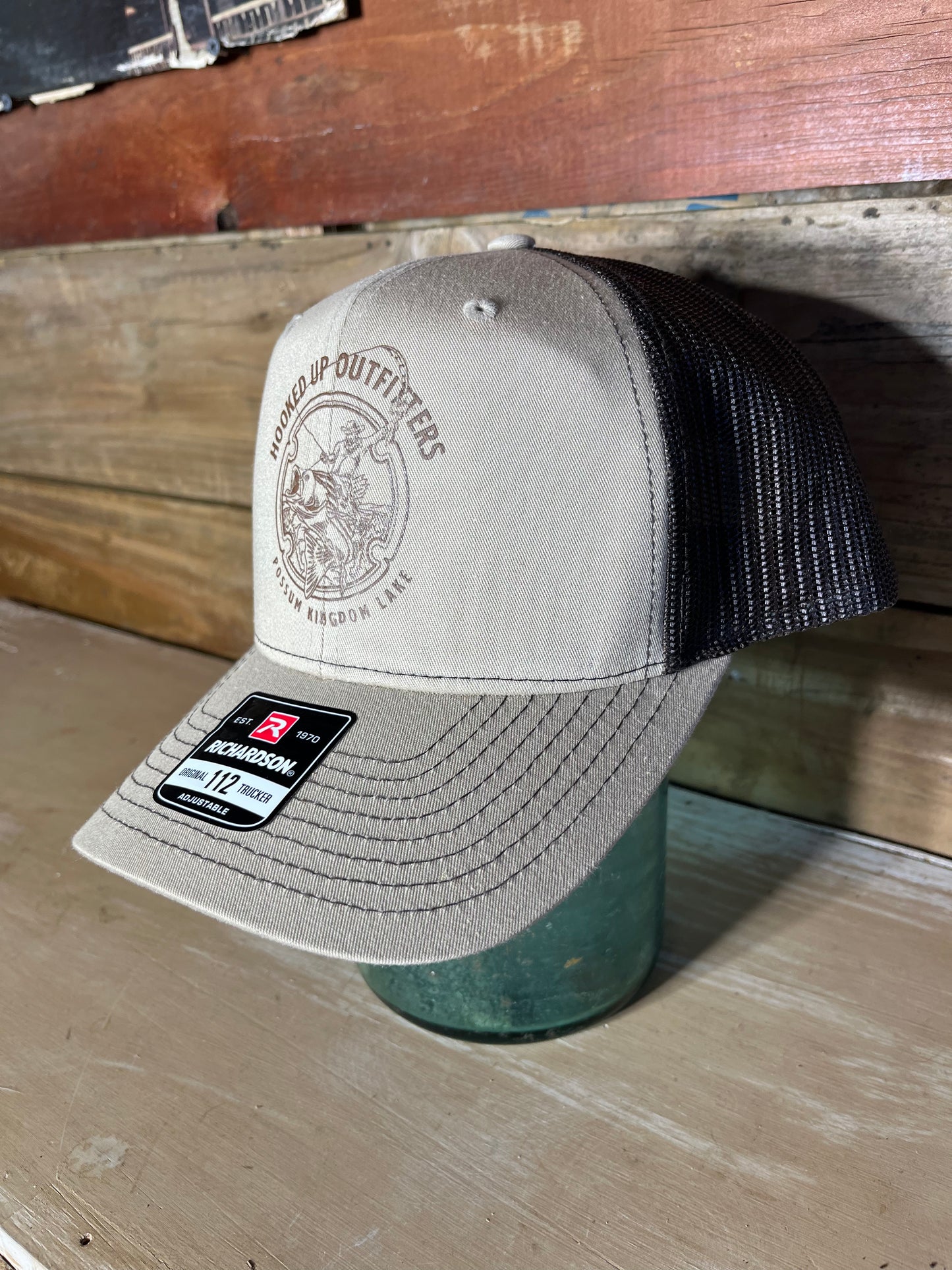 Hooked Up Outfitters Hat Brown & Tan